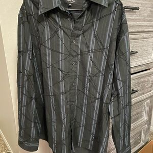 Eight-eight Platinum long sleeve shirt size XXL. Navy blue and black